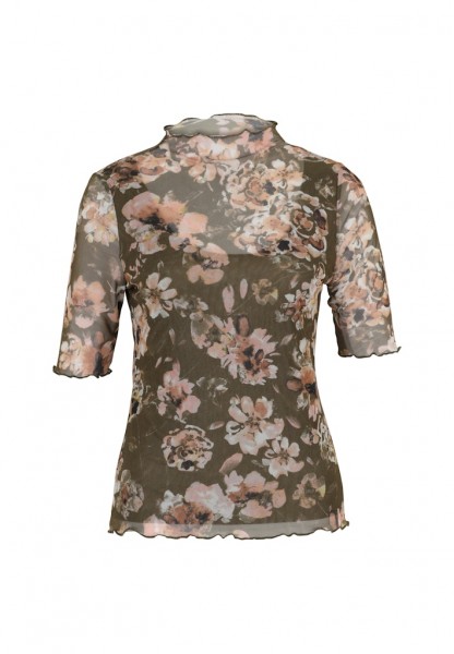 Zero Mesh-Blumen-Shirt