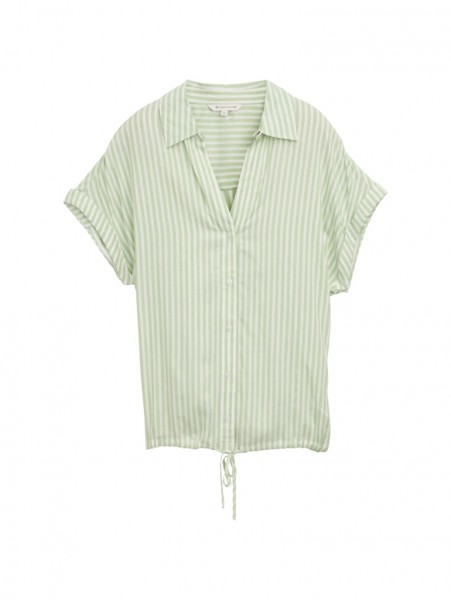 Loose Fit Bluse mit Streifenmuster