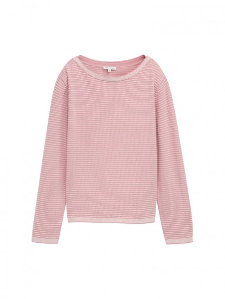 Tom Tailor Strickpullover mit U-Boot-Ausschnitt