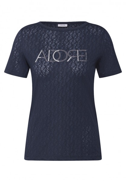 Cecil Ausbrenner-Shirt mit Wording