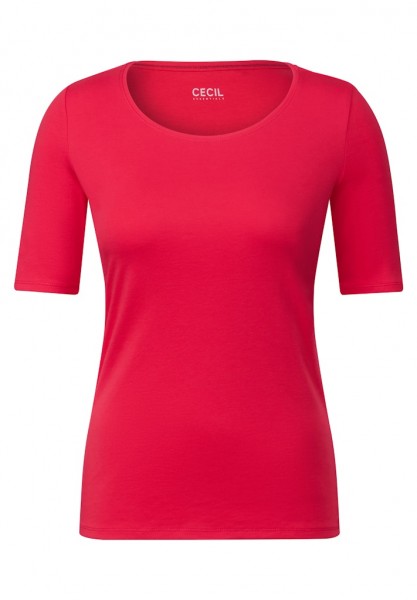 T-Shirt in Unifarbe