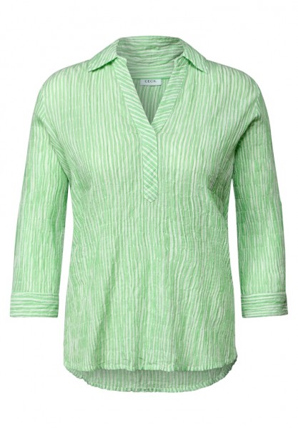 Cecil Gestreifte Seersucker Bluse