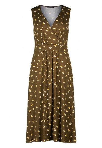 Zero Jerseykleid mit Blätterprint