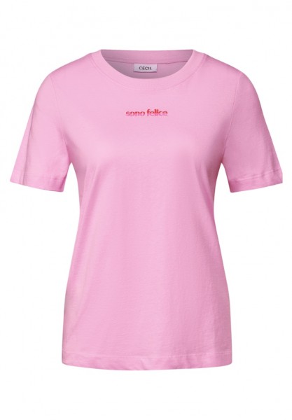 Cecil T-Shirt mit Wording-Detail