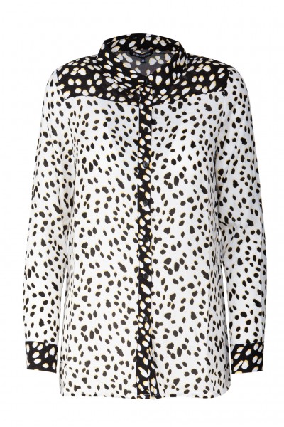#One more Story Bluse mit Leo-Muster-Mix