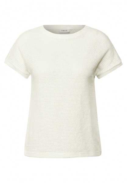 Cecil Struktur-T-Shirt