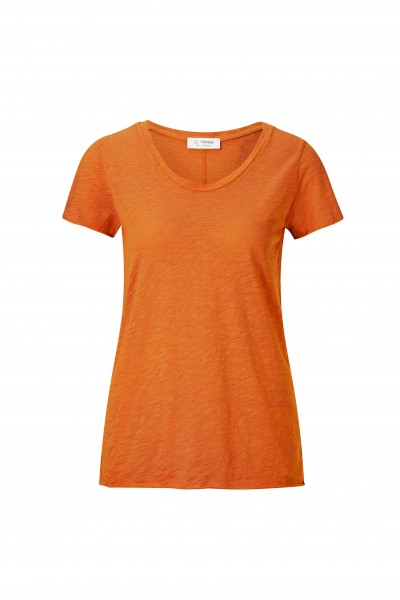 Rich & Royal T-Shirt aus Baumwolle mit V-Neck